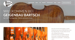 Desktop Screenshot of geigenbau-bartsch.de